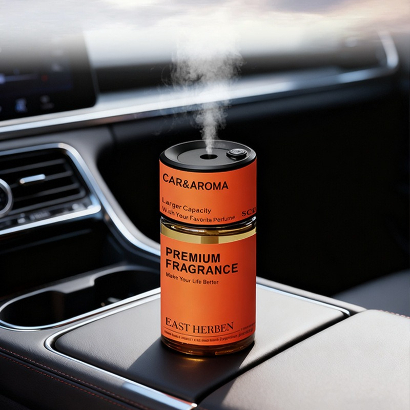 Home Fragrance Room Spray - เครื่องกระจายกลิ่นหอมในรถยนต์อัจฉริยะ AI ใช้พลังงานจาก USB พร้อมฟังก์ชั่นพ่นละอองน้ำมันหอมระเหย กลิ่นหอมสดชื่นสำหรับบ้านและอากาศบริสุทธิ์
