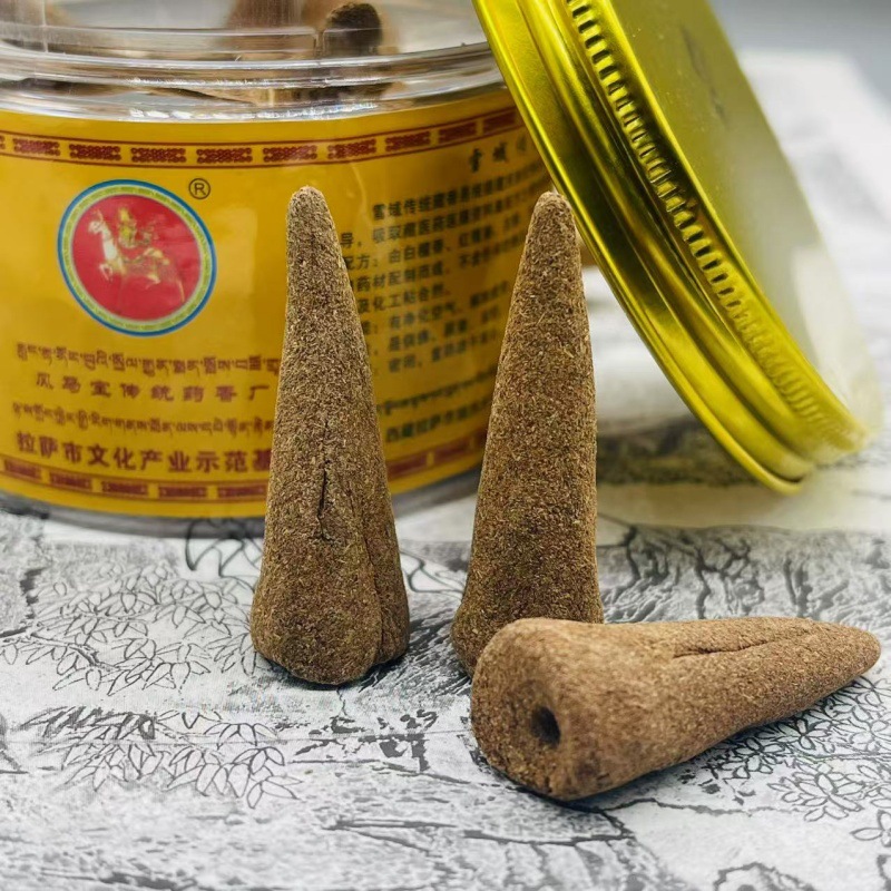Home Fragrance Homemade - XMSJ ธูปหอมแบบไหลย้อนสไตล์ทิเบตโบราณ ธูปหอมทรงกรวยทำมือจากวัสดุธรรมชาติสำหรับการสร้างบรรยากาศหอมในบ้าน