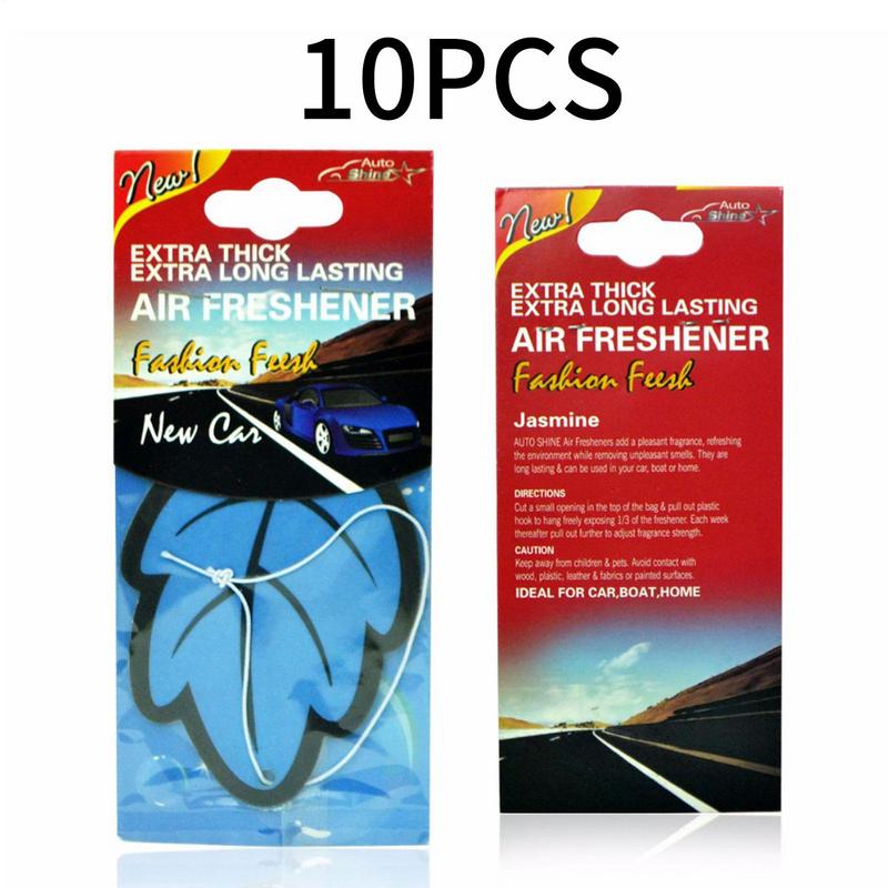 Home Fragrance Jasmine & Yuzu Porcelain Diffuser - 10PCS Car Air Freshener ธรรมชาติหอมจัสมินกระดาษแขวนอัตโนมัติวานิลลาน้ําหอมกลิ่นหอม Leaf