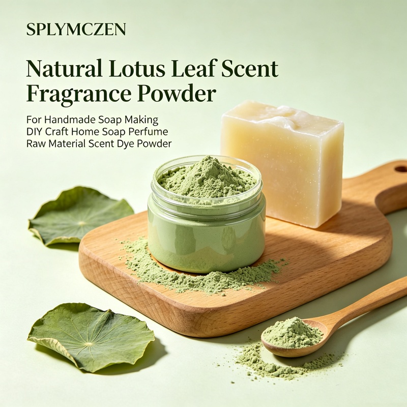 Home Fragrance Scented Candle - ผงกลิ่นใบบัว SPLYMCZEN ผงกลิ่นธรรมชาติ สำหรับทำสบู่ น้ำหอม หรือเทียนหอม