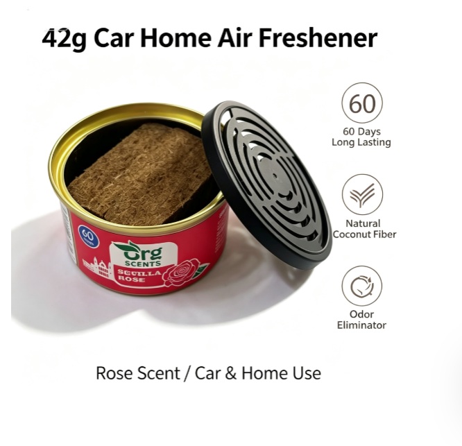 Home Fragrance Best - น้ำหอมปรับอากาศในรถยนต์แบบแข็ง 42 กรัม ขวดน้ำหอมติดทนนาน 60 วัน