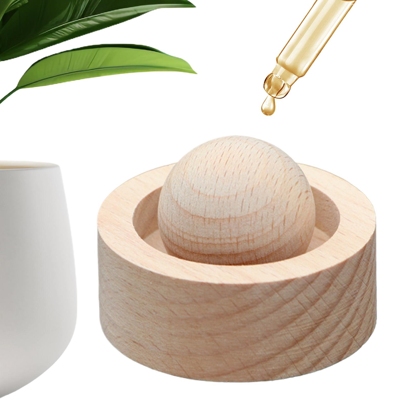 Home Fragrance Homemade - เครื่องกระจายกลิ่นน้ำมันหอมระเหยสำหรับรถยนต์ ทำจากไม้ธรรมชาติ ขนาดเล็กน่ารัก เหมาะสำหรับฟอกอากาศและตกแต่งโต๊ะ