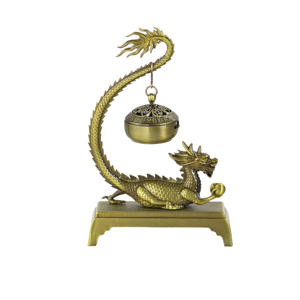 Home Fragrance Business - โลหะผสม Vintage มังกรจีนธูป Burner สํานักงานธุรกิจอุปกรณ์เสริมชาไม้จันทน์น้ําหอมตกแต่งผลิตภัณฑ์