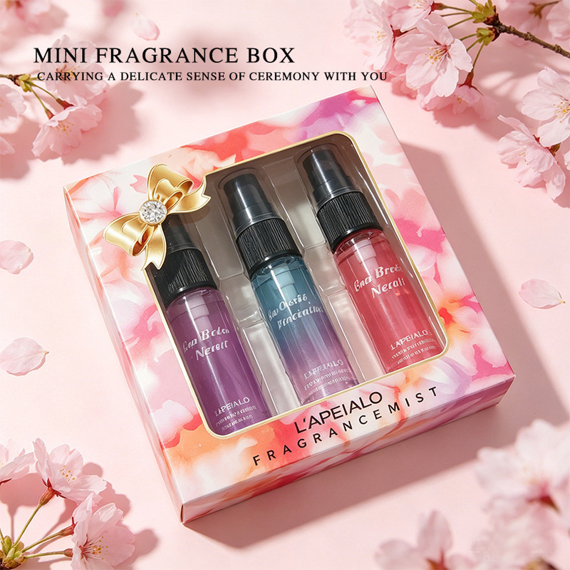 Home Fragrance Room Spray - ชุดของขวัญสเปรย์ปรับอากาศขนาดเล็ก 3 ชิ้น สำหรับตู้เสื้อผ้า ห้องนอน ลิ้นชัก