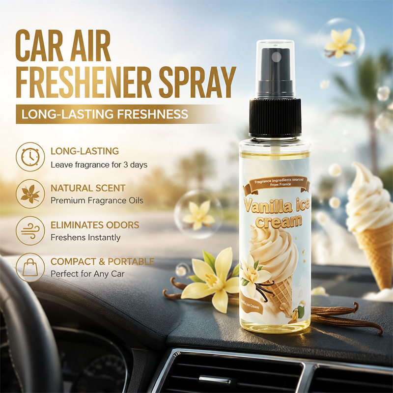 Home Fragrance Room Spray - น้ำหอมปรับอากาศในรถยนต์ กลิ่นวานิลลา พรีเมียม 1 ชิ้น, สเปรย์น้ำหอม