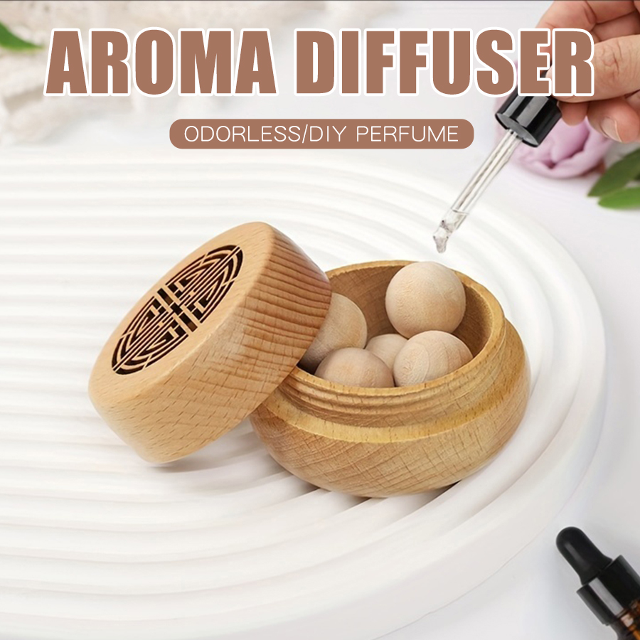 Home Fragrance Co - โบราณแบบพกพาไม่มีน้ําหอม DIY น้ําหอมไม้กล่อง Aroma Diffuser ตกแต่งรายการห้องนั่งเล่นห้องนอนรถบ้านอุปกรณ์เสริม