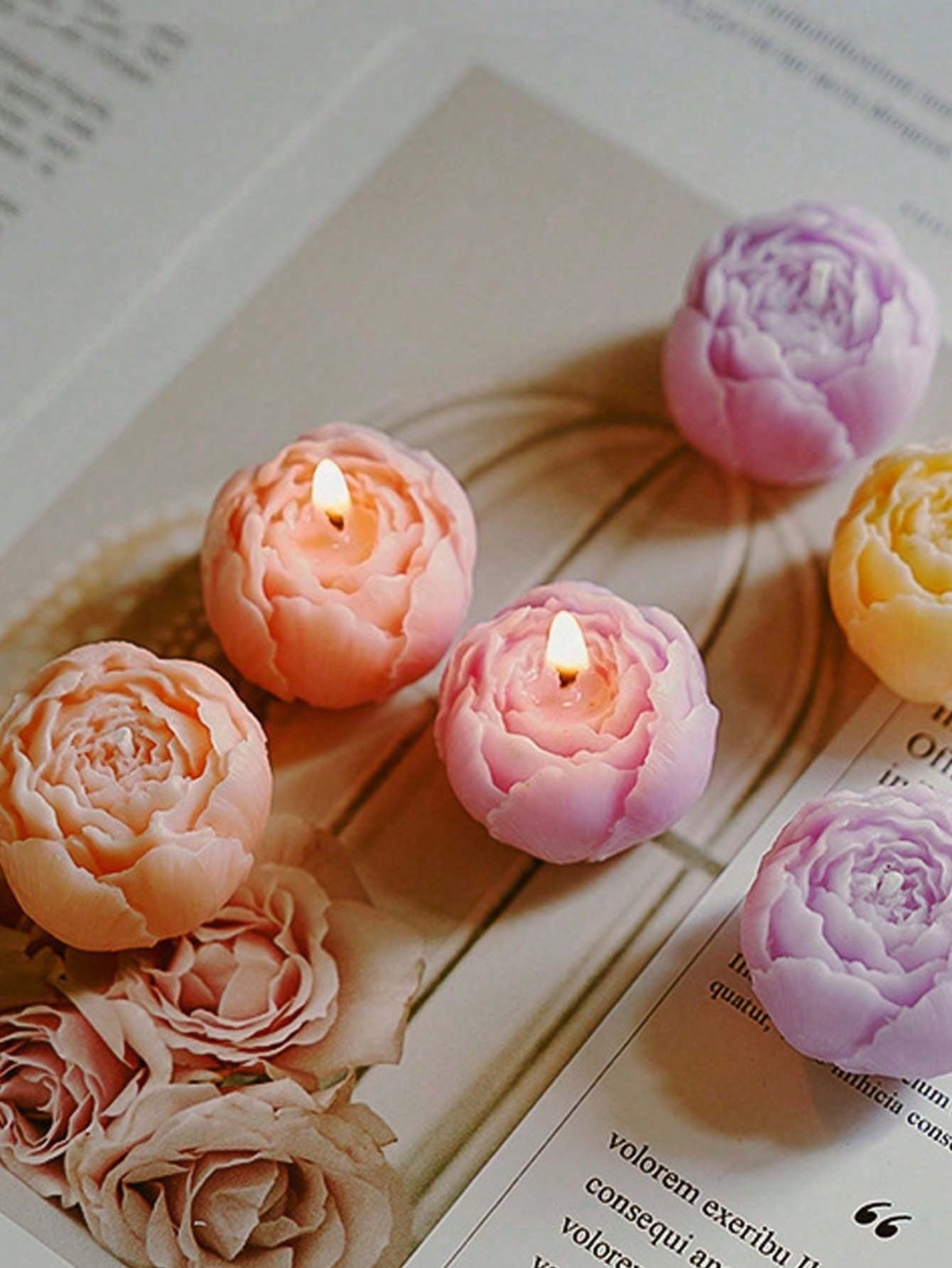 ชุด 4 ชิ้น/เซ็ต เทียนหอมกลิ่นก - Home Fragrance Homemade บทวิจารณ์และราคา