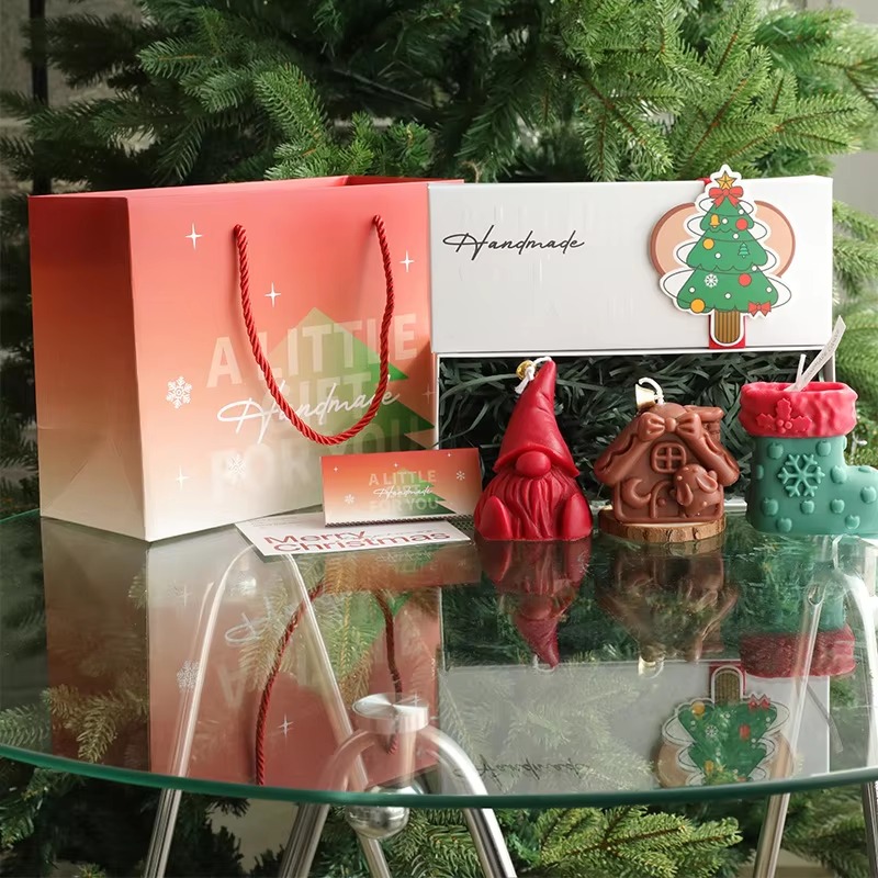 ชุดเทียนหอมคริสต์มาสทำมือ 3 ชิ - Home Fragrance Gift Set บทวิจารณ์และราคา