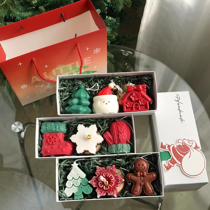 ชุดเทียนหอมคริสต์มาสทำมือ 3 ชิ - Home Fragrance Gift Set บทวิจารณ์และราคา