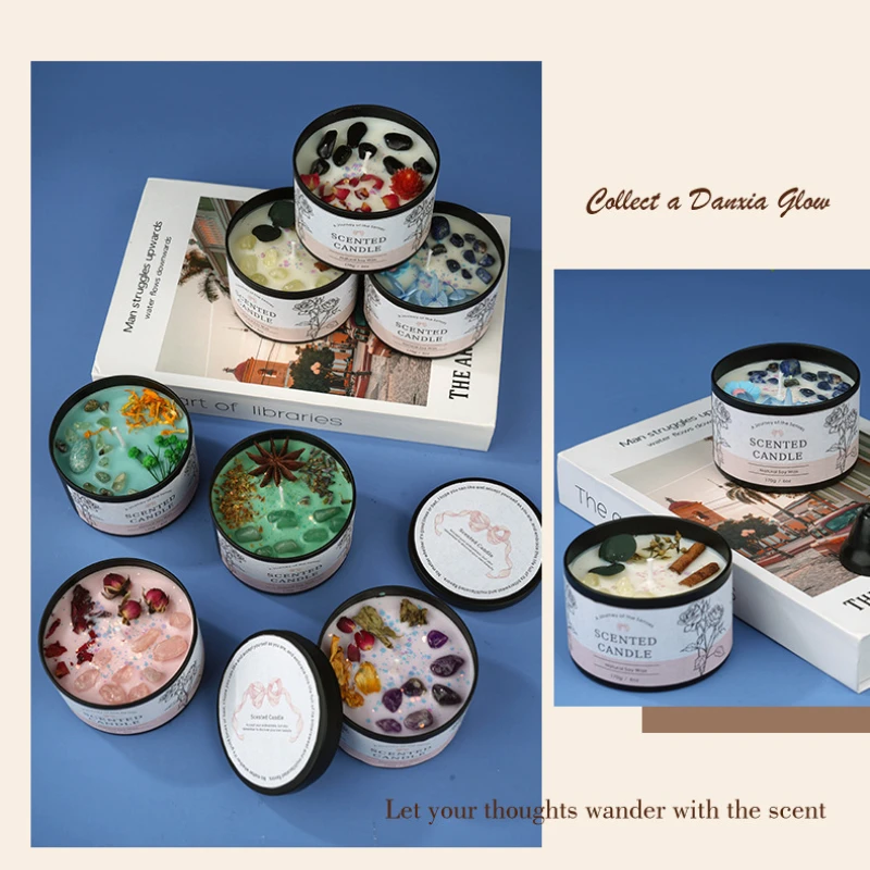 เทียนอโรมาคริสตัลสร้างสรรค์ 6  - Home Fragrance Scented Candle บทวิจารณ์และราคา