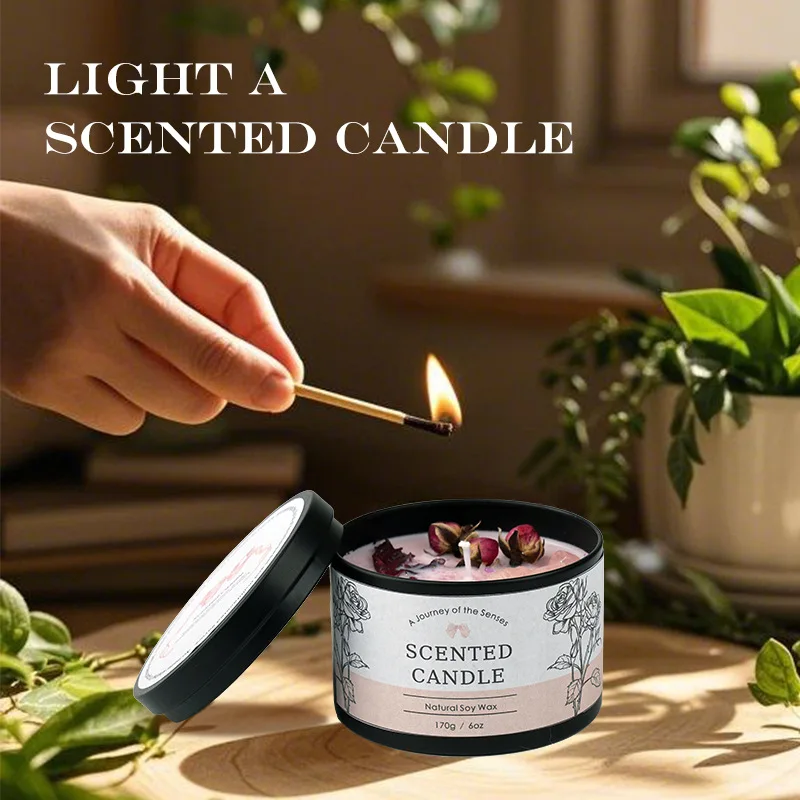 เทียนอโรมาคริสตัลสร้างสรรค์ 6  - Home Fragrance Scented Candle บทวิจารณ์และราคา