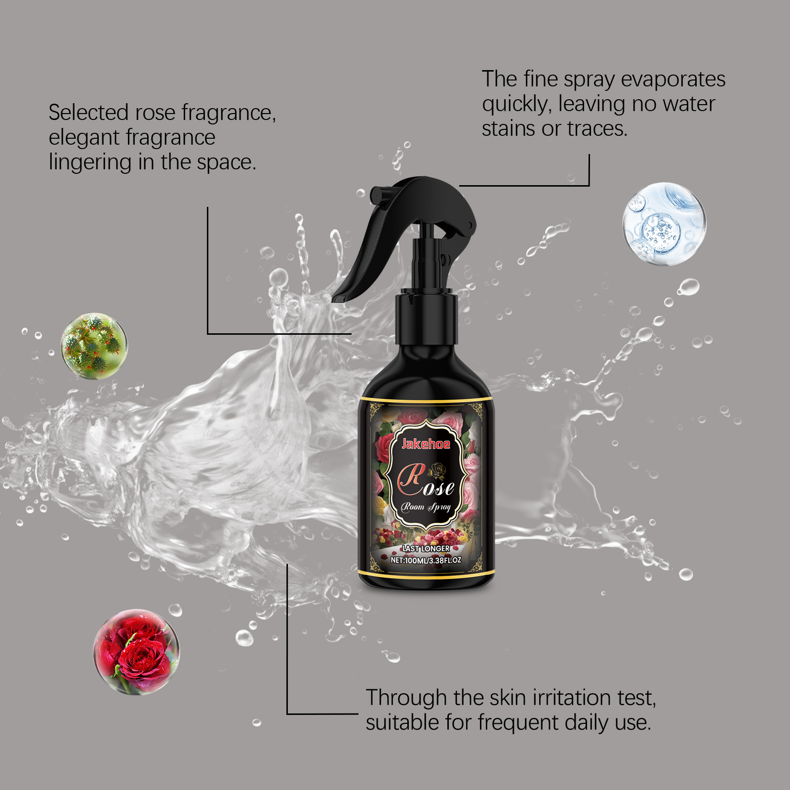สเปรย์ปรับอากาศกลิ่นกุหลาบ - ข - Home Fragrance Room Spray บทวิจารณ์และราคา