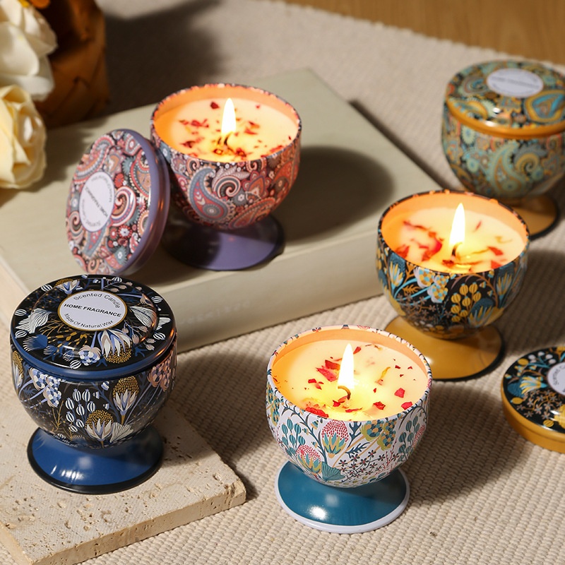 เทียนหอมรูปทรงแก้วไวน์ ทำจากขี - Home Fragrance Scented Candle บทวิจารณ์และราคา