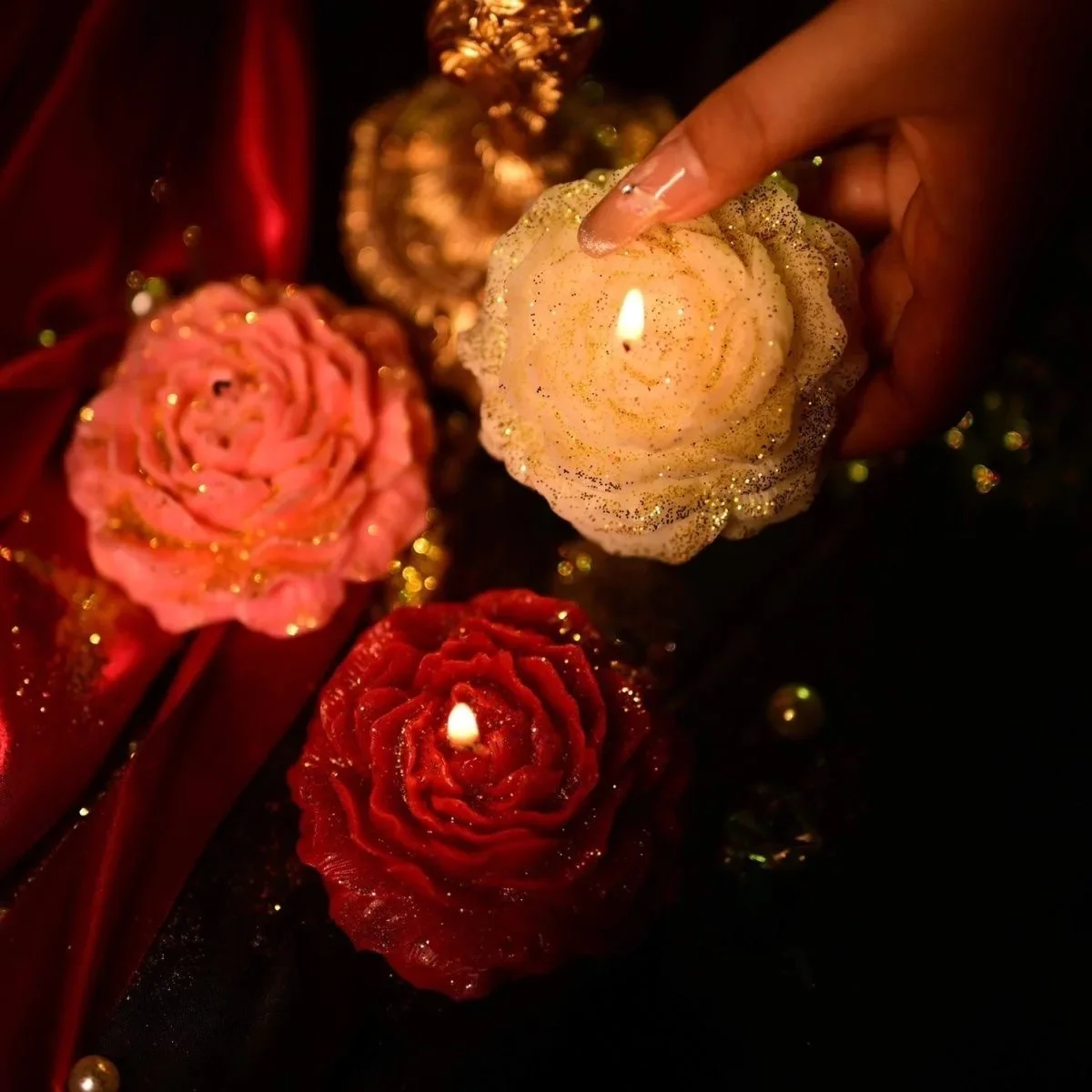 เทียนอุณหภูมิต่ําขี้ผึ้ง Peony - Home Fragrance Gift Set บทวิจารณ์และราคา