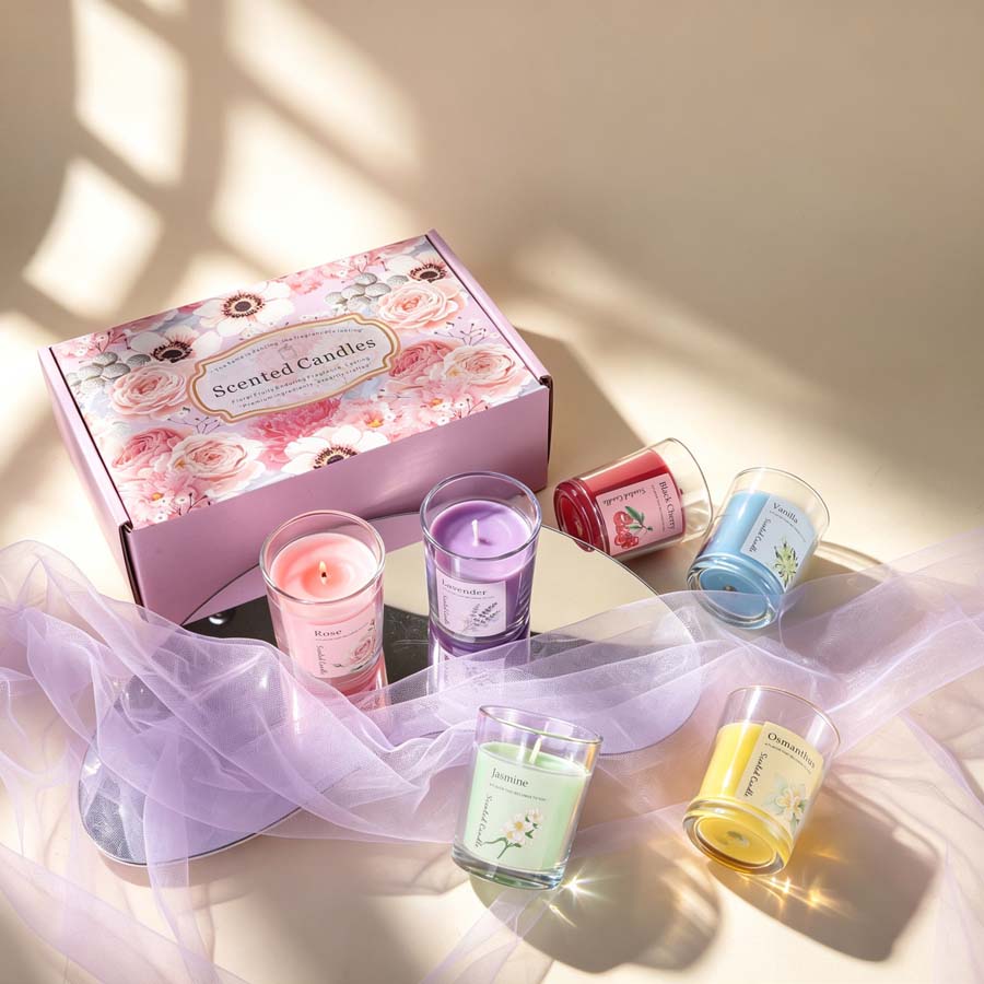 ชุดของขวัญเทียนหอมอโรมาเธอราพี - Home Fragrance Gift Set บทวิจารณ์และราคา